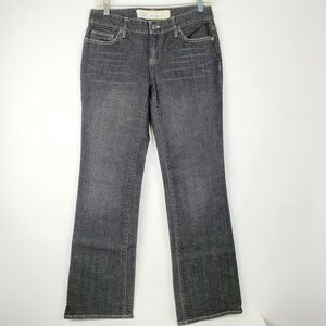 Ann Taylor Women's Curvy Bootcut Jeans Size 4‎ Black Zip Closure EUC